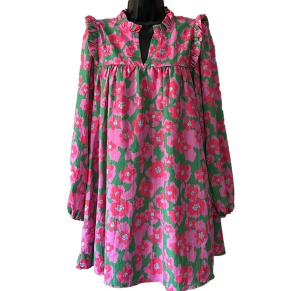 FANTASTIC FAWN Vintage Florals Dress Mint SIZE SMALL